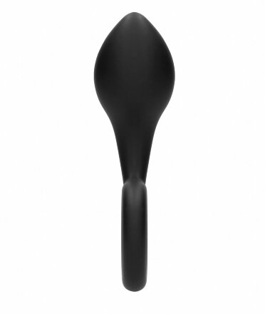 Анальный стимулятор No.63 Dildo With Metal Ring - 13,5 см. 