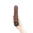 Коричневый вибратор-реалистик 6.5  Girthy Realistic Vibrator - 19 см. 