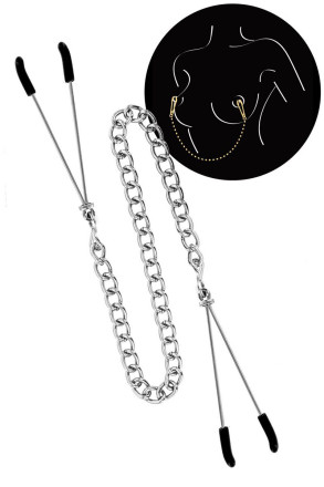Регулируемые зажимы для сосков Sweet Caress Nipple Chain 