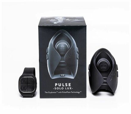 Темно-серый инновационный мужской осциллятор PULSE SOLO LUX с пультом ДУ 