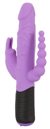 Сиреневый тройной вибратор Triple Vibrator - 22,2 см. 