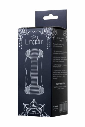 Прозрачный мастурбатор Lingam Asha 