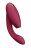 Бордовый бесконтактный клиторальный стимулятор Womanizer Duo 2 