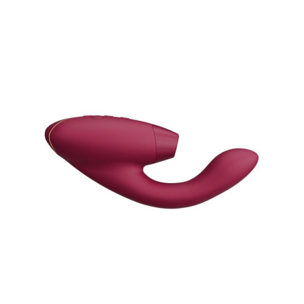 Бордовый бесконтактный клиторальный стимулятор Womanizer Duo 2 