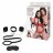Чёрный ошейник с наручниками и поводком Collar Cuffs &amp; Leash Set 