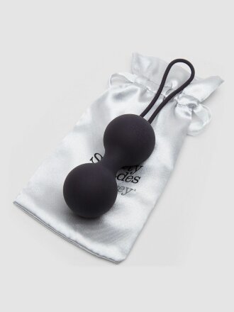 Черные, меняющие цвет вагинальные шарики Inner Goddess Colour-Changing Jiggle Balls 90g 