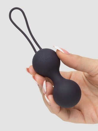 Черные, меняющие цвет вагинальные шарики Inner Goddess Colour-Changing Jiggle Balls 90g 