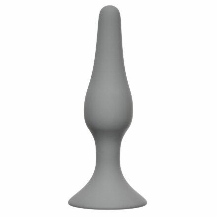 Серая малая анальная пробка Slim Anal Plug Small - 10,5 см. 