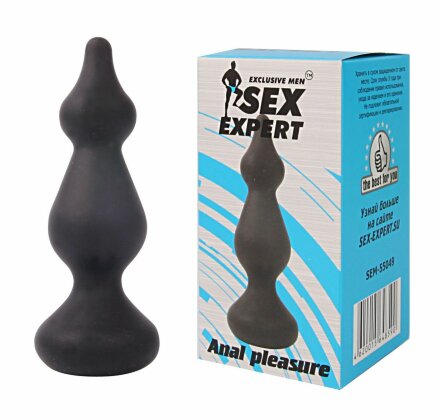Фигурная анальная втулка Sex Expert - 10 см. 