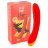 Красный изогнутый вибромассажер Romp Hype G-Spot - 21 см. 