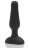 Анальная вибропробка чёрного цвета NOVICE REMOTE CONTROL PLUG BLACK - 10,2 см. 