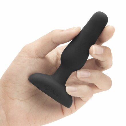 Анальная вибропробка чёрного цвета NOVICE REMOTE CONTROL PLUG BLACK - 10,2 см. 