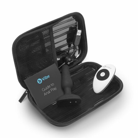 Анальная вибропробка чёрного цвета NOVICE REMOTE CONTROL PLUG BLACK - 10,2 см. 