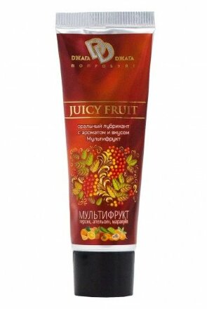 Интимный съедобный лубрикант JUICY FRUIT с ароматом фруктов - 30 мл. 