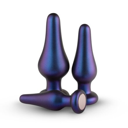 Набор из 3 фиолетовых анальных пробок Comets Butt Plug Set 