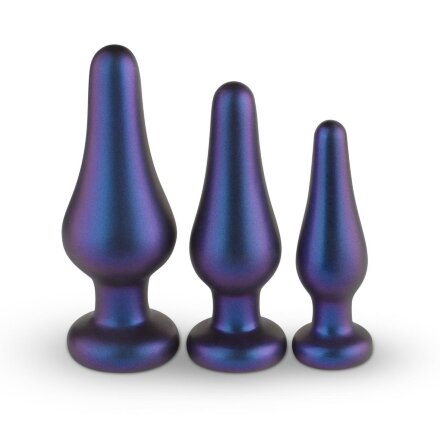 Набор из 3 фиолетовых анальных пробок Comets Butt Plug Set 