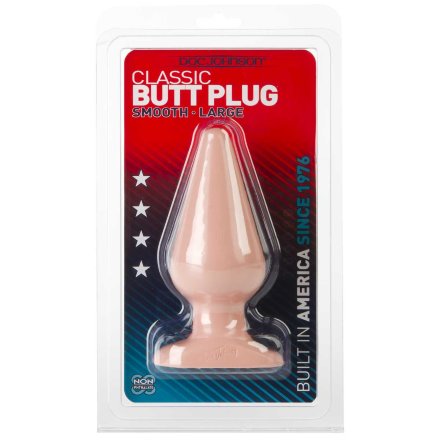 Анальная пробка телесного цвета Butt Plugs Smooth Classic Large - 14 см. 
