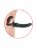 Черный страпон с вагинальной пробкой Deluxe Vibrating Penetrix Strap-On - 19 см. 