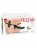 Черный страпон с вагинальной пробкой Deluxe Vibrating Penetrix Strap-On - 19 см. 