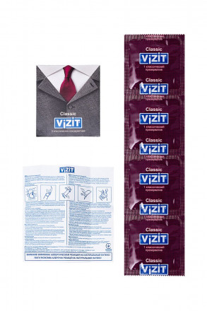 Классические презервативы VIZIT Classic - 3 шт. 