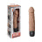 Кофейный вибратор-реалистик 6.5  Girthy Realistic Vibrator - 19 см. 