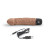 Кофейный вибратор-реалистик 6.5  Girthy Realistic Vibrator - 19 см. 