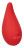 Красный клиторальный вибромассажер Red Hot Flicker 