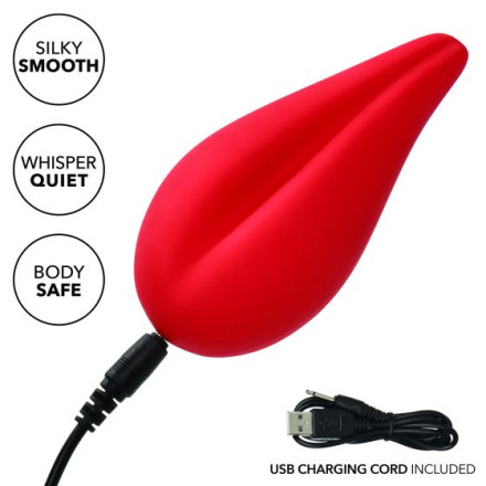 Красный клиторальный вибромассажер Red Hot Flicker 
