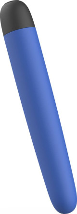 Синий классический вибратор Bgood Classic - 18 см. 