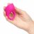 Розовое эрекционное виброкольцо с пультом Silicone Remote Pleasure Ring 