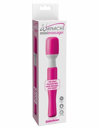 Розовый вибромассажер Mini Wanachi 