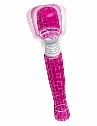 Розовый вибромассажер Mini Wanachi 