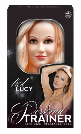 Надувная кукла с вибрацией и 2 любовными отверстиями Hot Lucy Lifesize Love Doll 