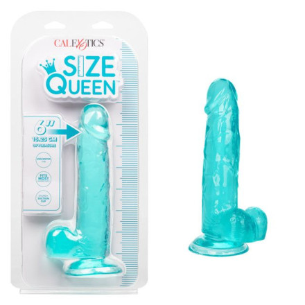 Голубой фаллоимитатор Size Queen 6  - 20,25 см. 