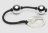 Серебристые шарики Inner Goddess Mini Silver Pleasure Balls 85g на черном силиконовом шнурке 