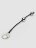 Серебристые шарики Inner Goddess Mini Silver Pleasure Balls 85g на черном силиконовом шнурке 