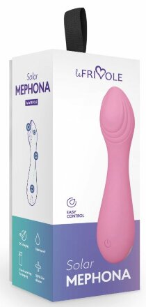 Розовый мини-вибратор Mephona - 11,7 см. 