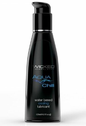 Охлаждающий лубрикант на водной основе Wicked AQUA CHILL - 120 мл. 