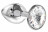 Малая серебристая анальная пробка Diamond Clear Sparkle Small с прозрачным кристаллом - 7 см. 