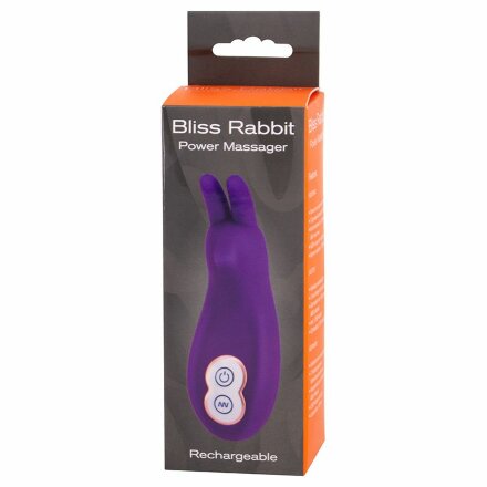 Фиолетовый клиторальный вибростимулятор BLISS RABBIT POWER MASSAGER 