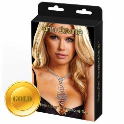 Галстук из золотистых кристаллов &quot;EXECUTIVE&quot; Rhinestone Tie