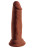 Коричневый фаллоимитатор на присоске 6  Triple Density Cock - 18,4 см. 