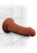 Коричневый фаллоимитатор на присоске 6  Triple Density Cock - 18,4 см. 