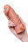 Телесная насадка на фаллос с отверстием для мошонки EXTREME SLEEVE - 17,6 см. 