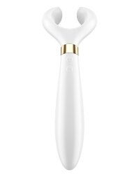 Белый вибромассажер для пар Satisfyer Partner Multifun 3