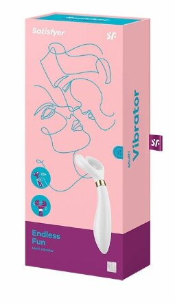 Белый вибромассажер для пар Satisfyer Partner Multifun 3 