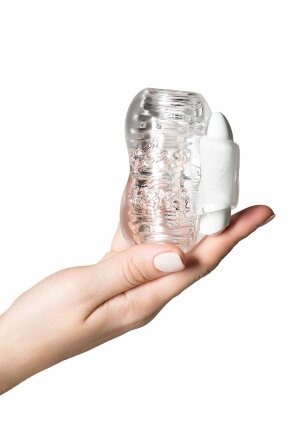 Прозрачный мастурбатор Lingam Khani 