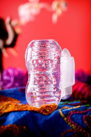 Прозрачный мастурбатор Lingam Khani 