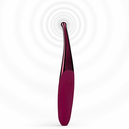 Фиолетовый точечный вибромассажер Senzi Vibrator - 14,7 см. 