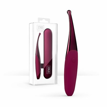 Фиолетовый точечный вибромассажер Senzi Vibrator - 14,7 см. 